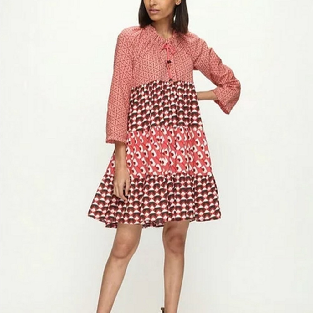 Ro's Garden - Sonia Short Dress, Rouge Phoenix Ruffle